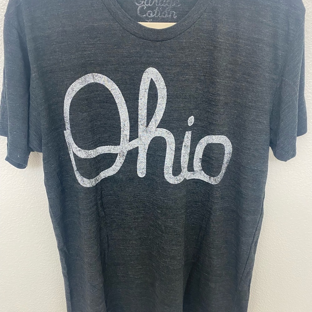 Gildan Dark Gray Ohio Script T-Shirt